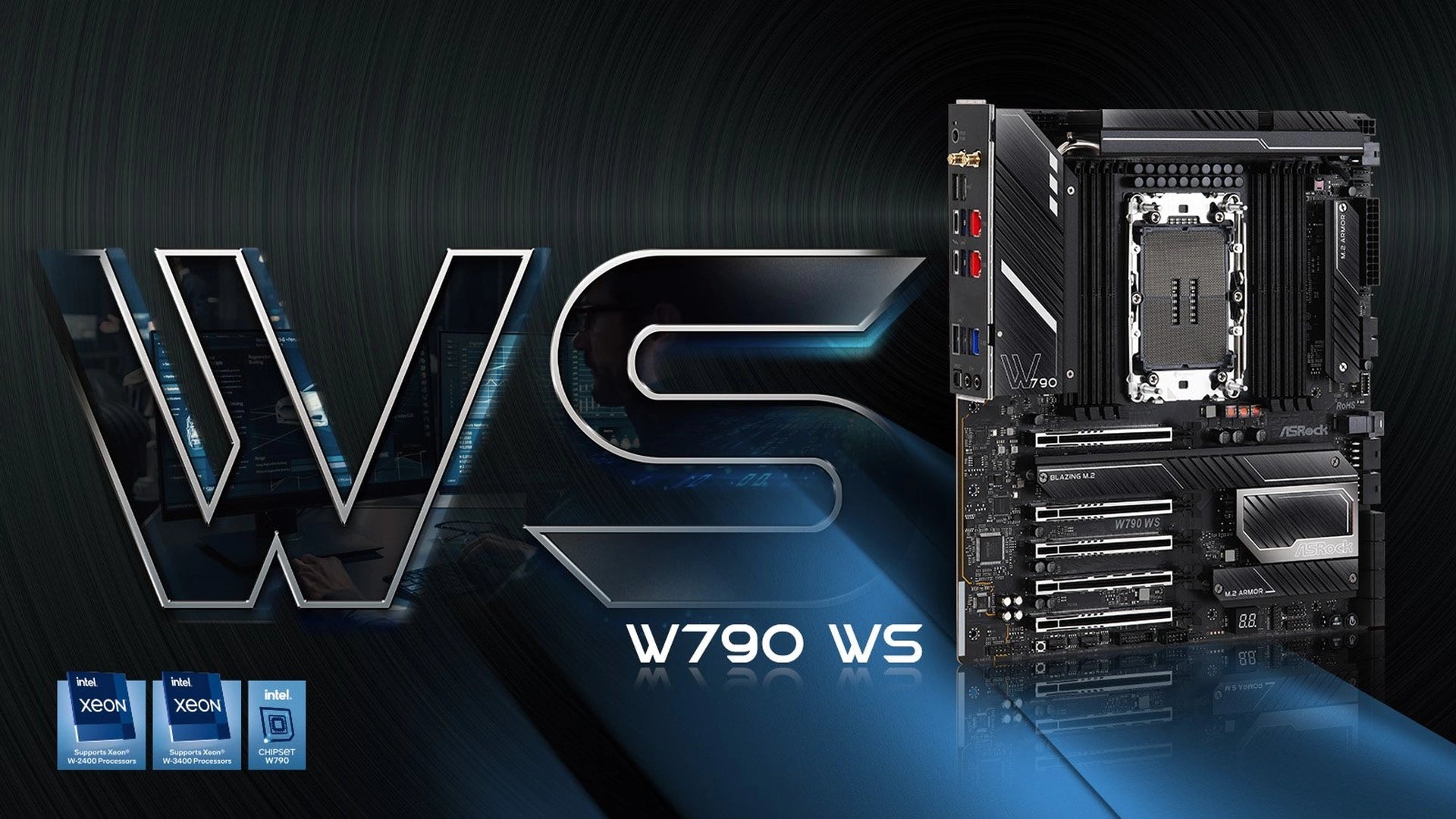 ASRock Launches W790 WS Motherboard to Maximize Productivity with Intel® Xeon® W-2400/W-3400 series processors (LGA4677) - Vektra Computers LLC ASRock Launches W790 WS Motherboard to Maximize Productivity with Intel® Xeon® W-2400/W-3400 series processors (LGA4677) - Vektra Computers LLC